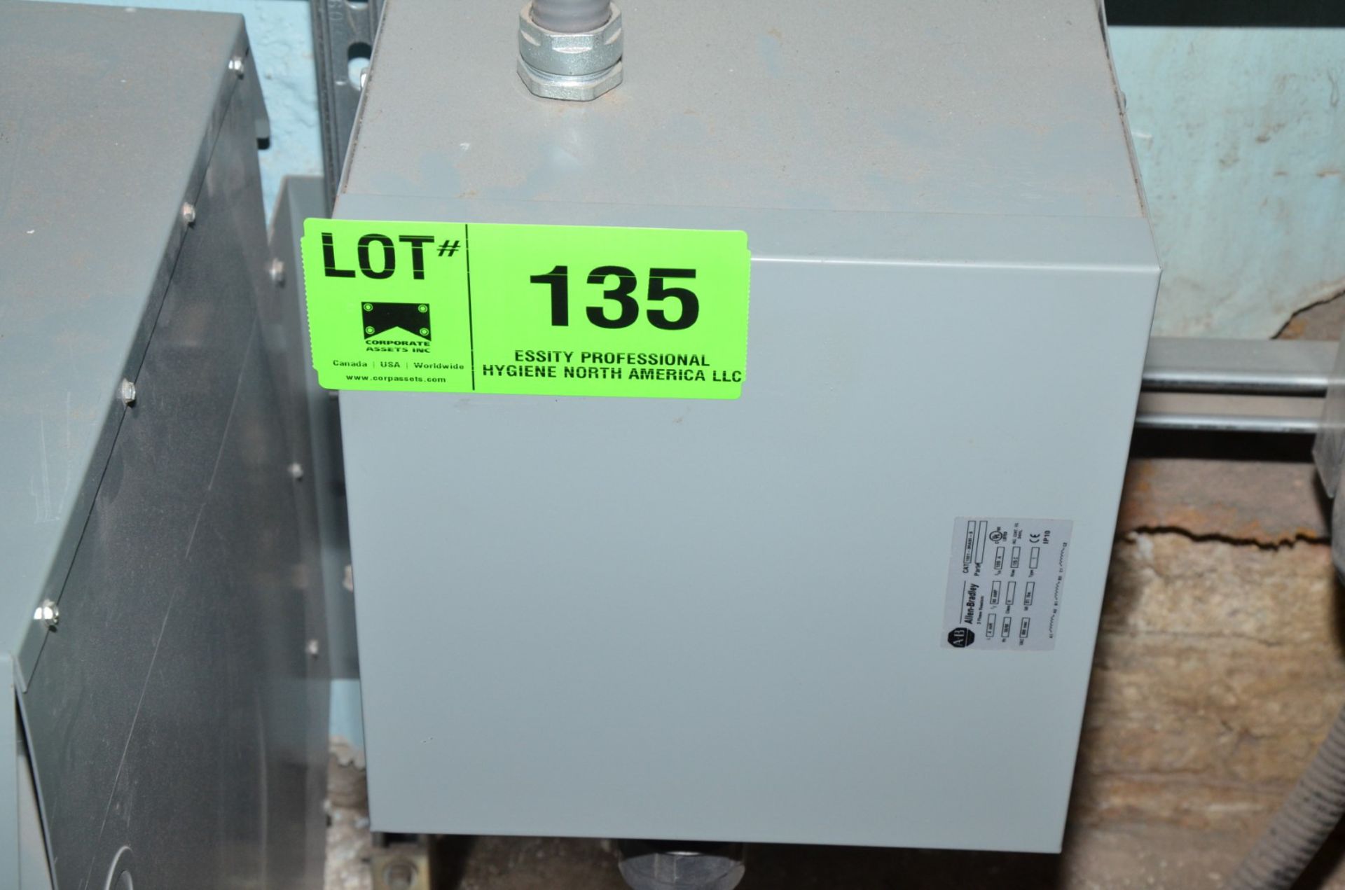 ALLEN BRADLEY 80 AMP 3-PHASE REACTOR (CI) [RIGGING FEE FOR LOT #135 - $100 USD PLUS APPLICABLE