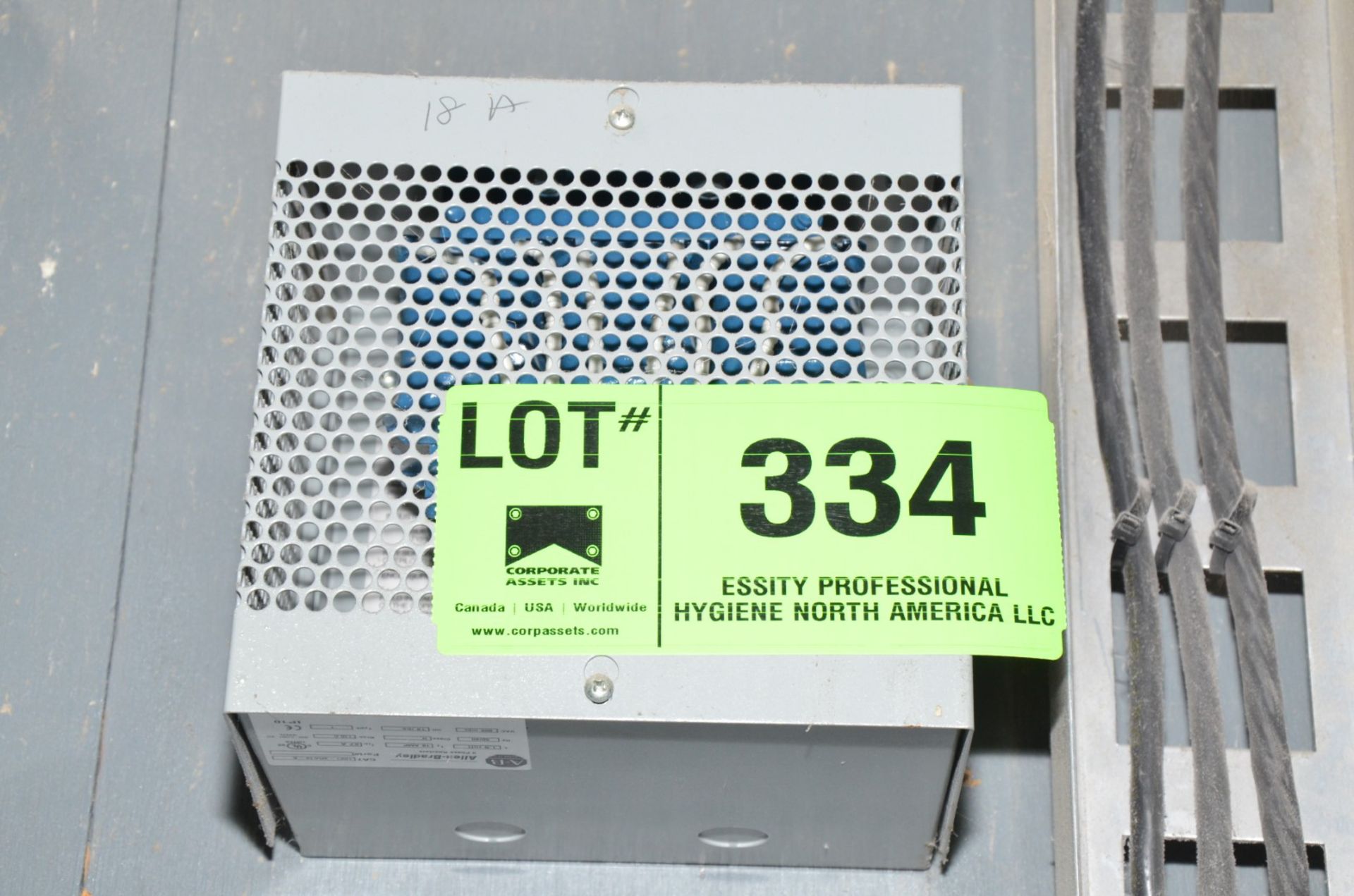 ALLEN BRADLEY 18 AMP 3-PHASE REACTOR (CI) [RIGGING FEE FOR LOT #334 - $50 USD PLUS APPLICABLE