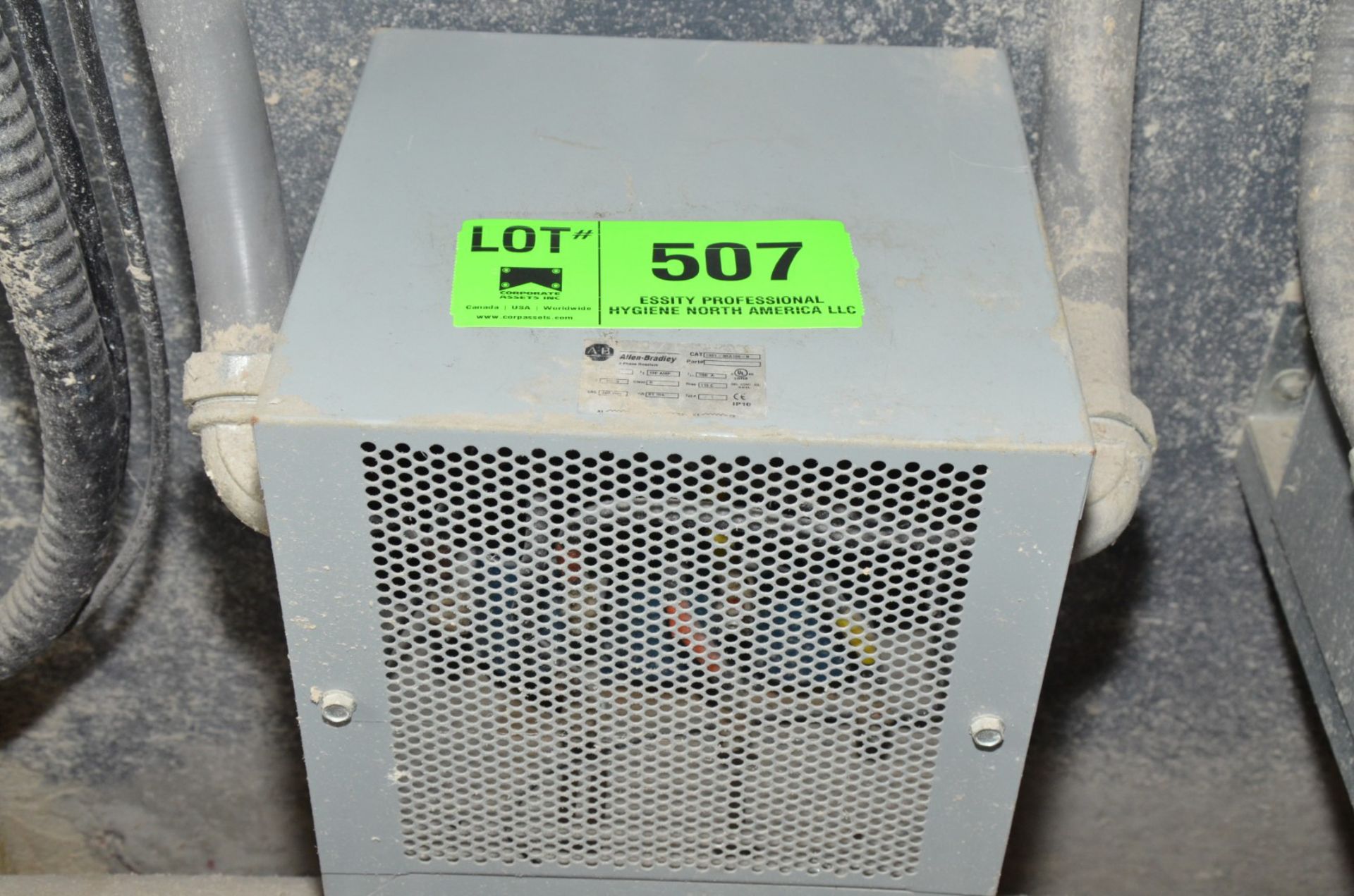ALLEN BRADLEY 100 AMP 3-PHASE REACTOR (CI) [RIGGING FEE FOR LOT #507 - $50 USD PLUS APPLICABLE