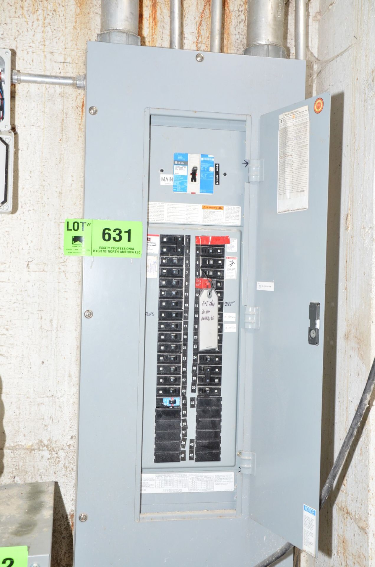 BREAKER PANEL (CI) [RIGGING FEE FOR LOT #631 - $100 USD PLUS APPLICABLE TAXES]