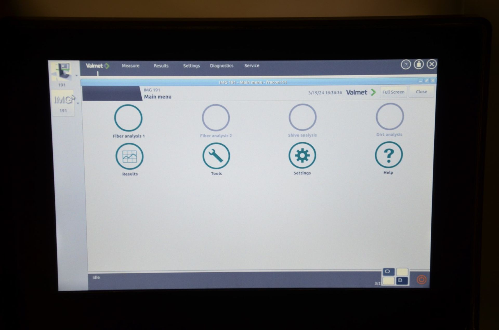 VALMET (2017) FS5 OPTICAL FIBER IMAGE ANALYZER WITH VALMET AUTOMATION VER 2.3 DIGITAL TOUCH SCREEN - Image 4 of 10