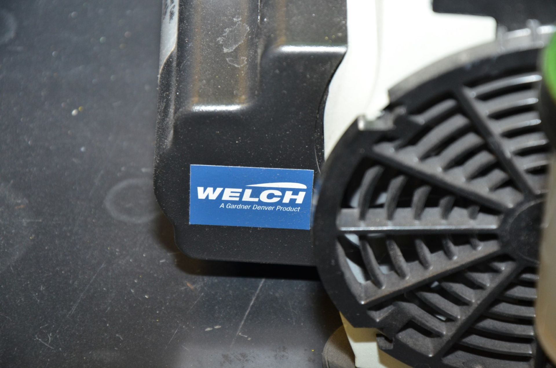 WELCH 2561B-50 TWO HEAD WOB-L PISTON HIGH CAPACITY LAB VACUUM PUMP WITH 2.3CFM CAPACITY, S/N - Image 3 of 4