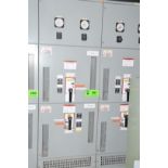 GENERAL ELECTRIC POWER BREAK BREAKER PANEL BANK (CI) [RIGGING FEE FOR LOT #291 - $250 USD PLUS