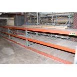 LOT/ (5) SECTIONS OF ADJUSTABLE PALLET RACKING