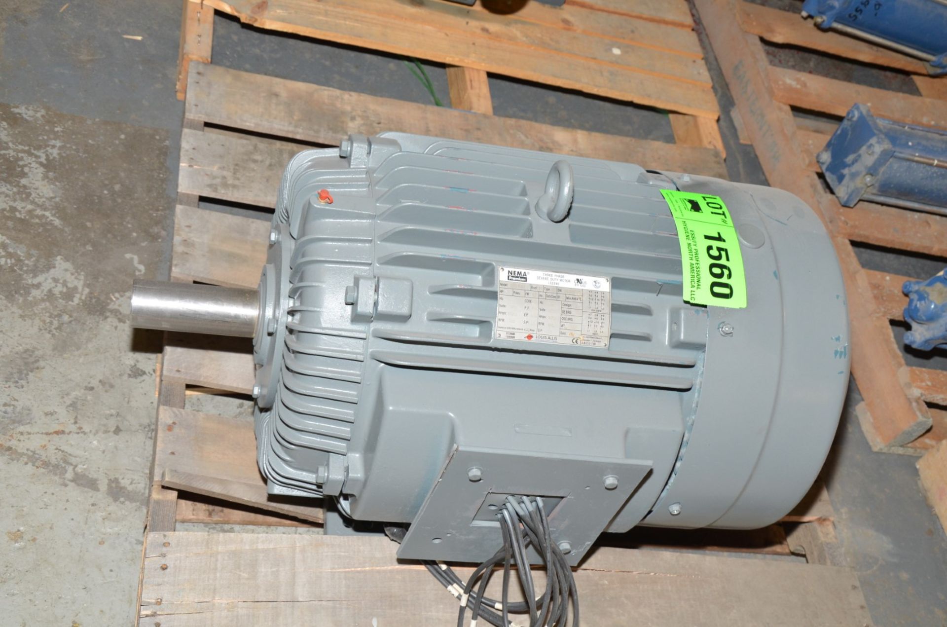 LOUIS ALLIS 75 HP 1785 RPM ELECTRIC MOTOR [RIGGING FEE FOR LOT #1560 - $50 USD PLUS APPLICABLE