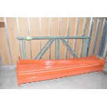 LOT/ (3) SECTIONS OF ADJUSTABLE PALLET RACKING (DISASSEMBLED) [RIGGING FEE FOR LOT #1843 - $25 USD