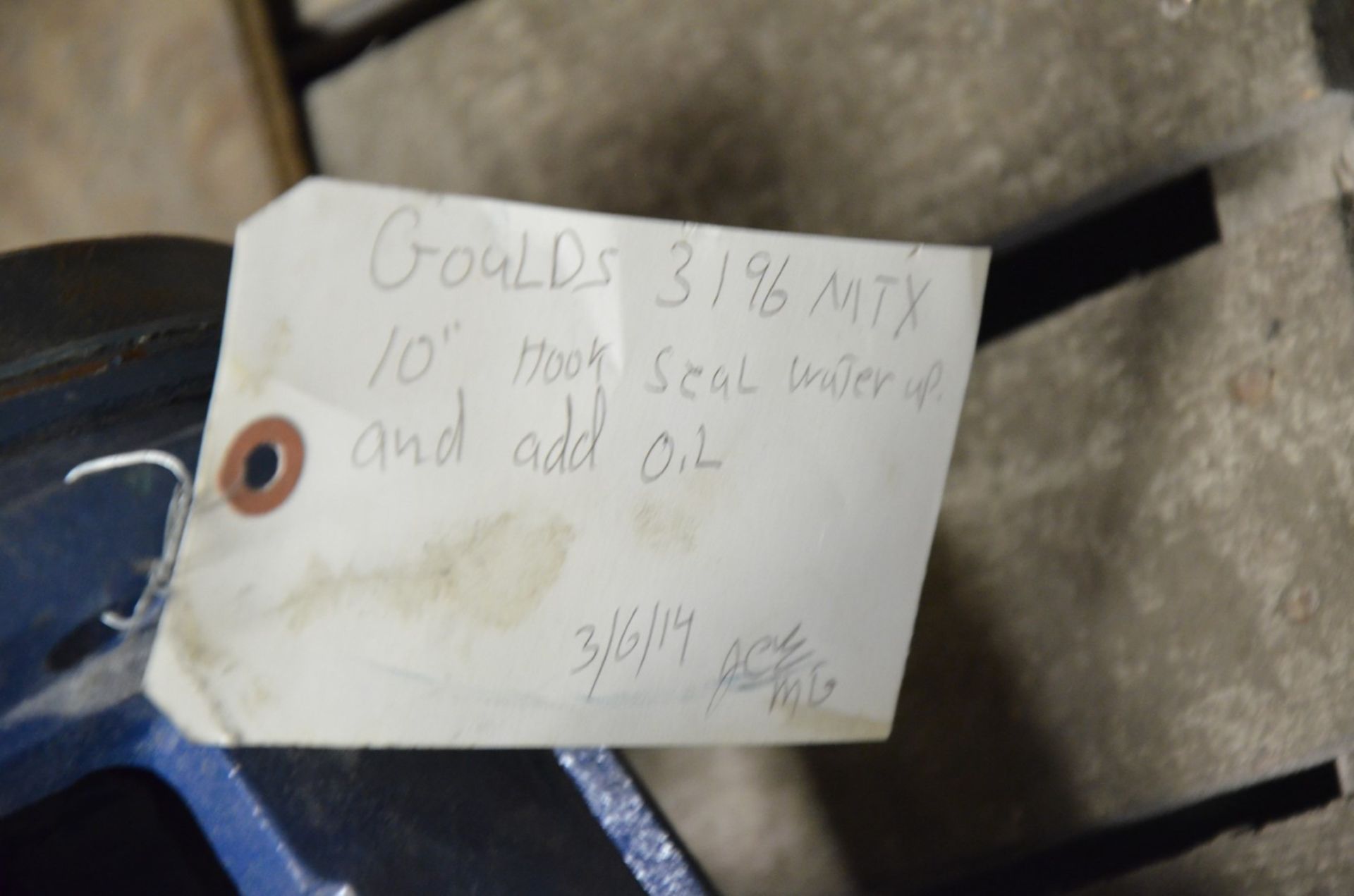 GOULDS 3196 1.5X3-13 ROTARY PUMP ASSY [RIGGING FEE FOR LOT #1460 - $25 USD PLUS APPLICABLE TAXES] - Image 2 of 3