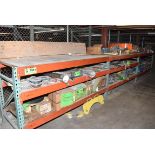 LOT/ (24) SECTIONS OF ADJUSTABLE PALLET RACKING (CONTENTS NOT INCLUDED) (DELAYED DELIVERY)