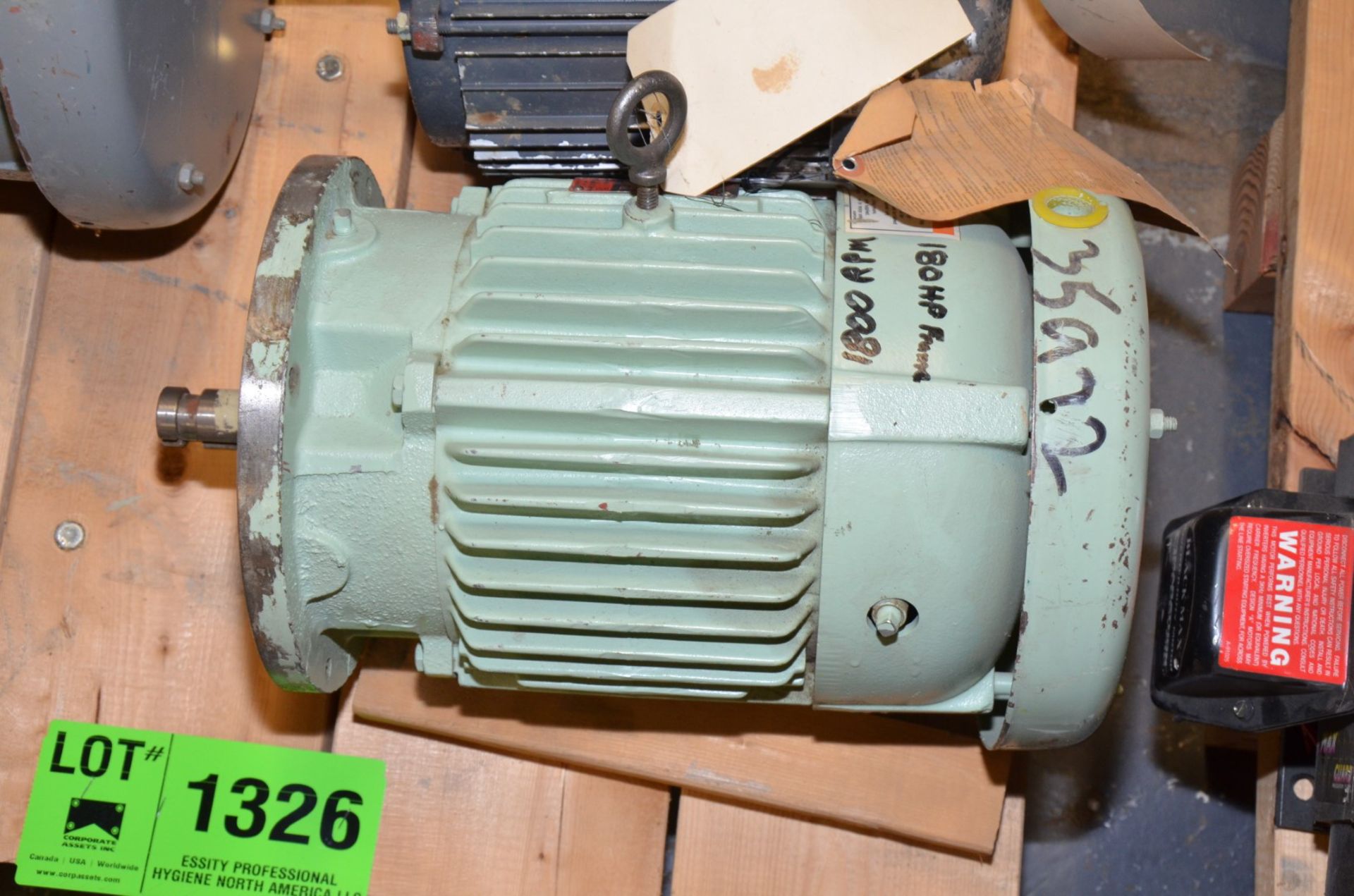 LOT/ (7) ELECTRIC MOTORS AND GEARMOTORS [RIGGING FEE FOR LOT #1326 - $25 USD PLUS APPLICABLE TAXES] - Image 2 of 12
