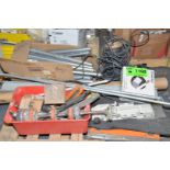 LOT/ SKID WITH PARTS - ELECTRICAL, HYDRAULIC, MECHANICAL AND ELECTRONIC PARTS, REMNANTS AND