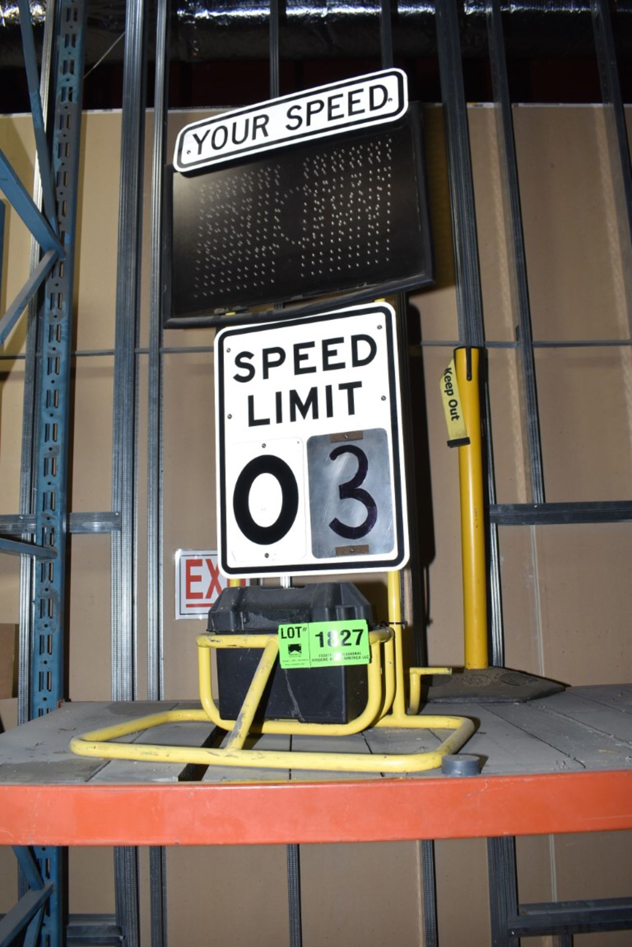 SPEED LIMIT MONITOR [RIGGING FEE FOR LOT #1827 - $25 USD PLUS APPLICABLE TAXES]