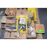 LOT/ SKID WITH PARTS - ELECTRICAL, HYDRAULIC, MECHANICAL AND ELECTRONIC PARTS, REMNANTS AND