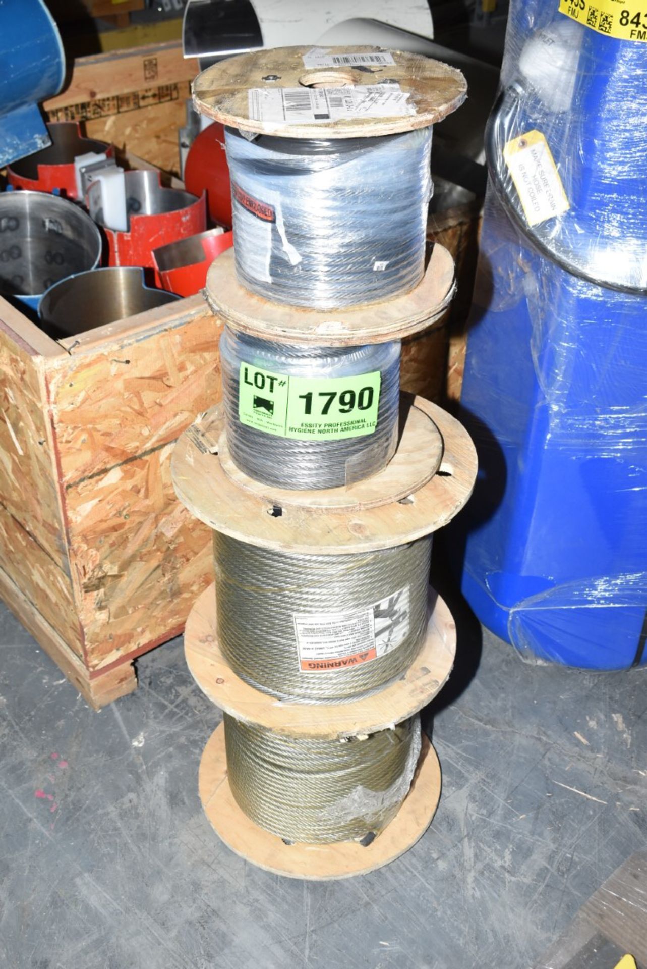 LOT/ BRAIDED WIRE CABLE [RIGGING FEE FOR LOT #1790 - $25 USD PLUS APPLICABLE TAXES]
