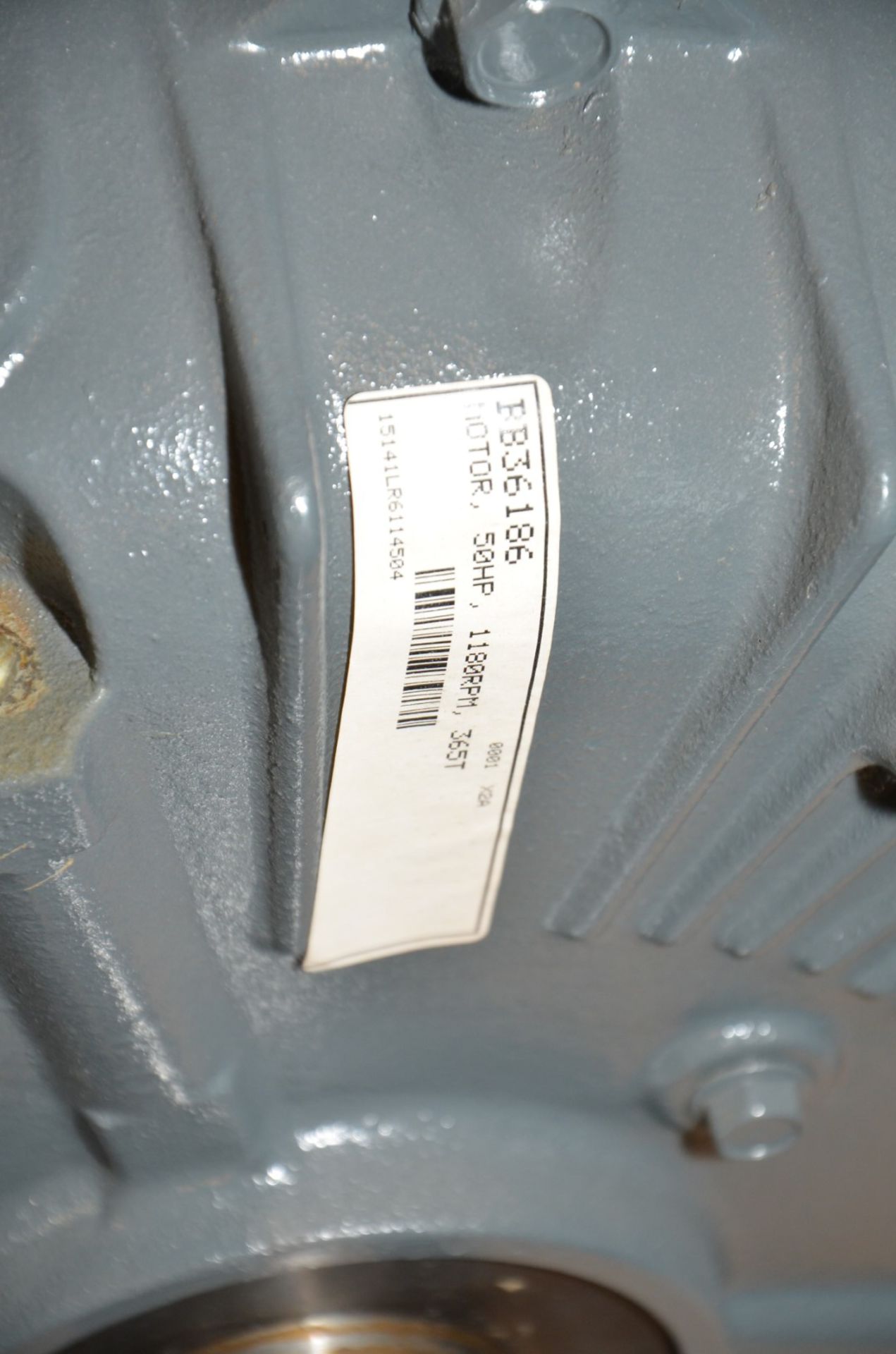 WORLDWIDE 50 HP 1180 RPM ELECTRIC MOTOR [RIGGING FEE FOR LOT #1554 - $50 USD PLUS APPLICABLE TAXES] - Image 3 of 3