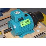 BROOK CROMPTON 20 HP 460V 1765 RPM ELECTRIC MOTOR [RIGGING FEE FOR LOT #1123 - $25 USD PLUS