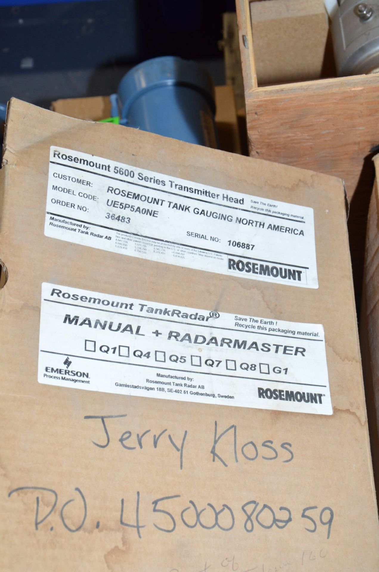 ROSEMOUNT 5600 SERIES MODEL UE5P5A0NE TANK GAUGING TRANSMITTING HEAD [RIGGING FEE FOR LOT #1133 - $ - Image 2 of 2