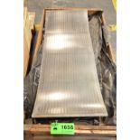 LOT/ (4) 23" X 63" STAINLESS STEEL VERTICAL SCREEN PANELS [RIGGING FEE FOR LOT #1658 - $25 USD