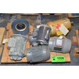 LOT/ (7) ELECTRIC MOTORS UNDER 10 HP [RIGGING FEE FOR LOT #1338 - $25 USD PLUS APPLICABLE TAXES]