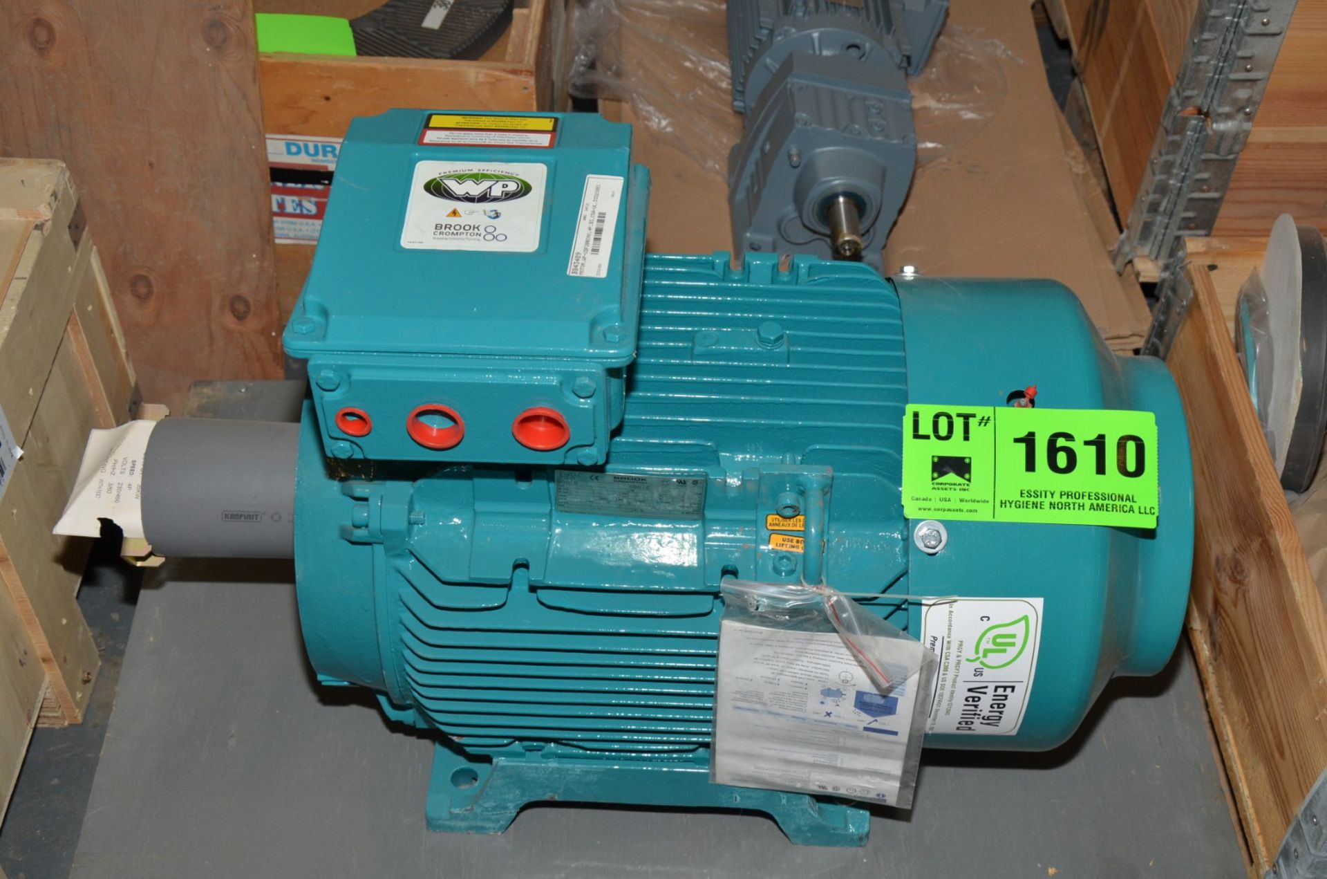BROOK CROMPTON 35 HP 1770 RPM ELECTRIC MOTOR [RIGGING FEE FOR LOT #1610 - $25 USD PLUS APPLICABLE
