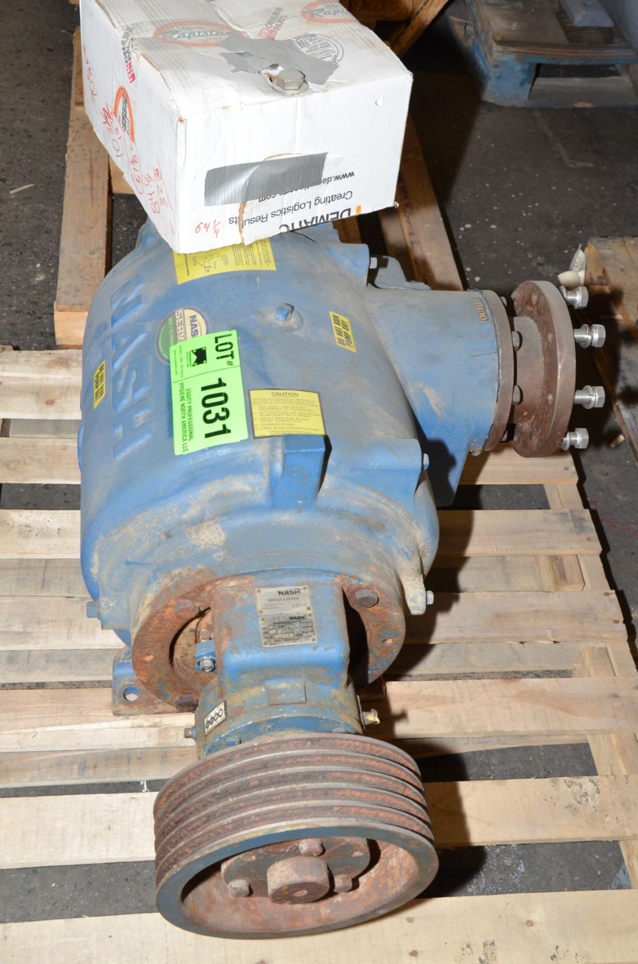 NASH (2014) SIZE SC6 VACUUM PUMP, S/N TEST # 00D1275 [RIGGING FEE FOR LOT #1031 - $25 USD PLUS - Image 2 of 3