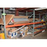 LOT/ (3) SECTIONS OF ADJUSTABLE PALLET RACKING (CONTENTS NOT INCLUDED) (DELAYED DELIVERY)