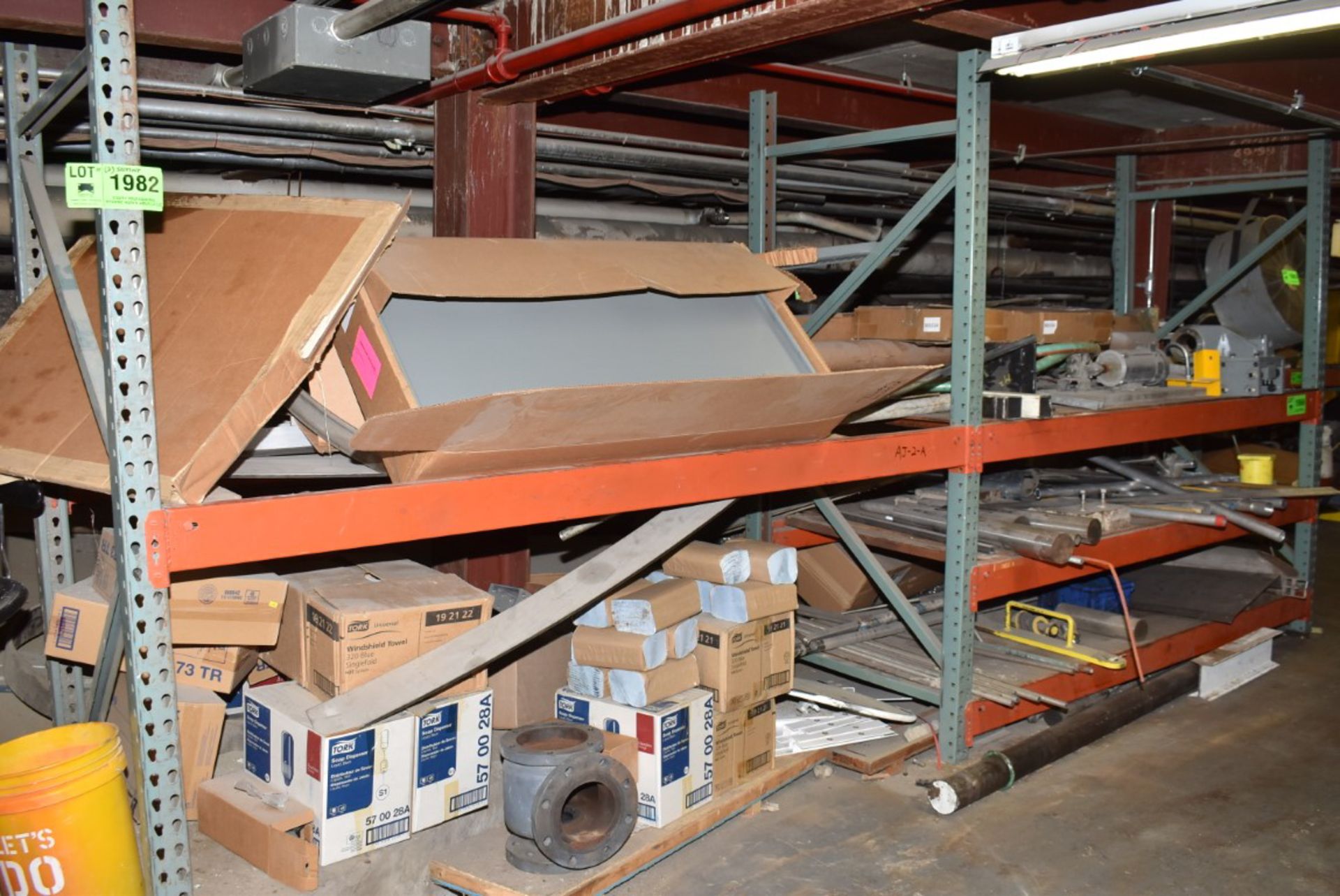 LOT/ (3) SECTIONS OF ADJUSTABLE PALLET RACKING (CONTENTS NOT INCLUDED) (DELAYED DELIVERY)