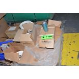 LOT/ SKID WITH PARTS - LABEL PRINTER RIBBON AND LABEL ROLLS [RIGGING FEE FOR LOT #1198 - $25 USD