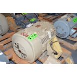 GE 100 HP 460V 3570 RPM ELECTRIC MOTOR [RIGGING FEE FOR LOT #1116 - $25 USD PLUS APPLICABLE TAXES]