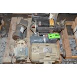 LOT/ (6) ELECTRIC MOTORS UNDER 10 HP [RIGGING FEE FOR LOT #1286 - $25 USD PLUS APPLICABLE TAXES]