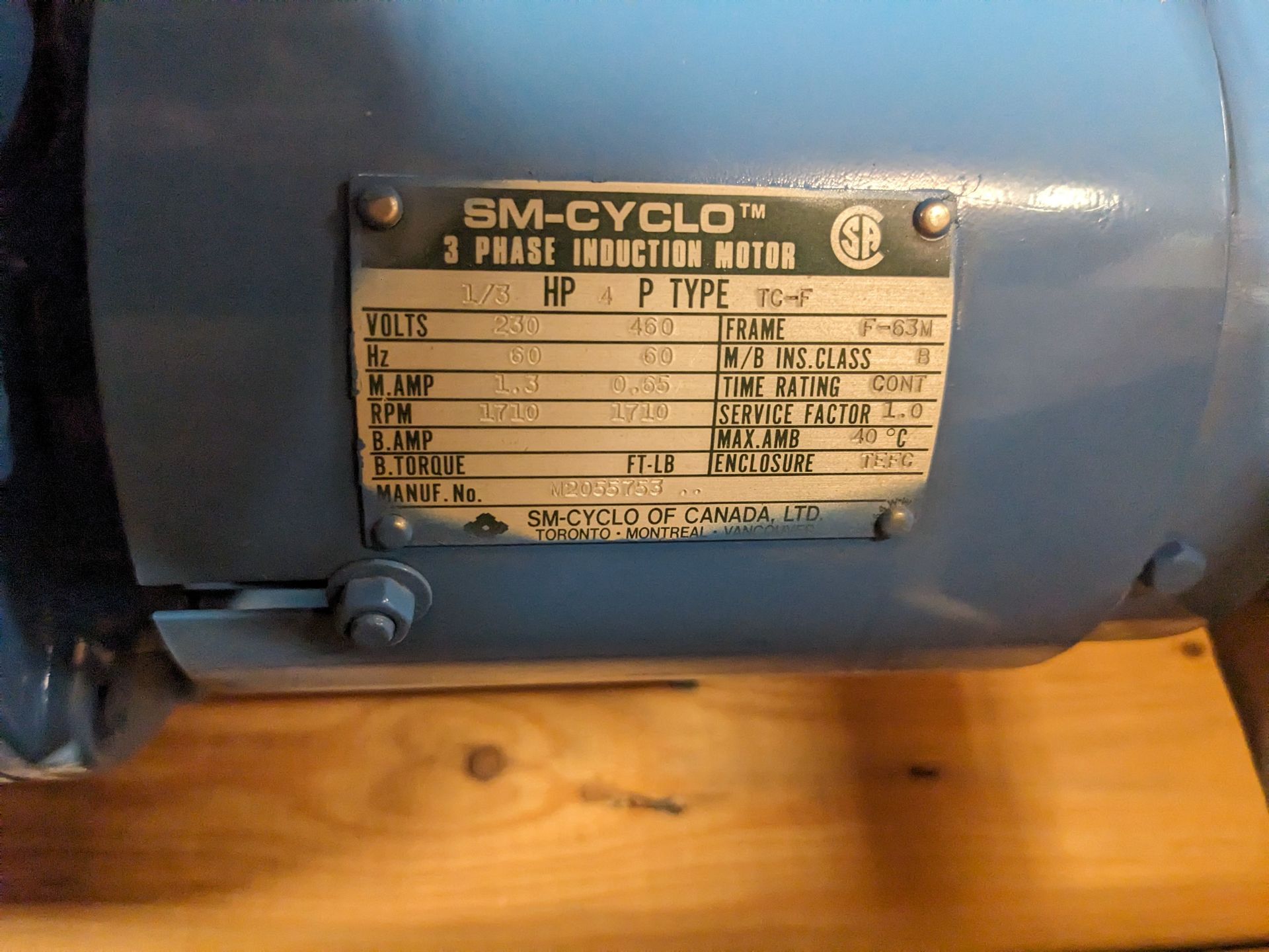JAMES ROSS ELECTRIC POWER ACTUATOR [RIGGING FEE FOR LOT #1456 - $25 USD PLUS APPLICABLE TAXES] - Image 4 of 5