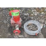 DURAHOIST ELECTRIC CAPSTAN WINCH [RIGGING FEE FOR LOT #1720 - $25 USD PLUS APPLICABLE TAXES]