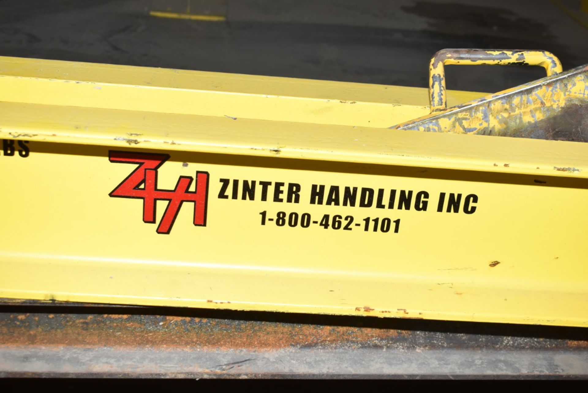 ZINTER HANDLING 7,500 LB. CAPACITY SPREADER BEAM WITH 158" SPAN, S/N: 1706 [RIGGING FEE FOR LOT # - Image 3 of 3