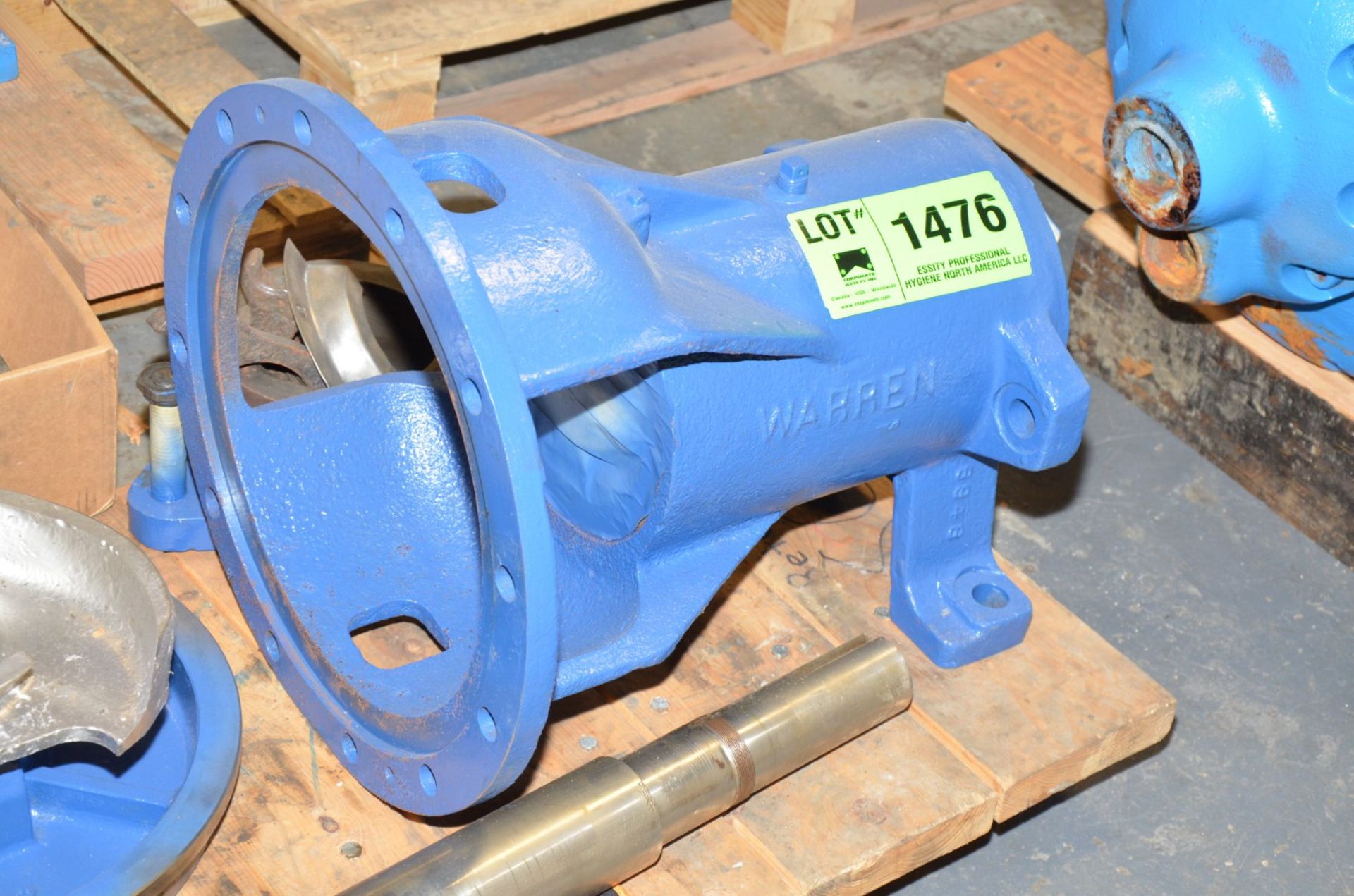 WARREN PUMP ROTARY ASSY HOUSING WITH BACKING PLATE, SHAFT AND IMPELLER [RIGGING FEE FOR LOT # - Image 3 of 3