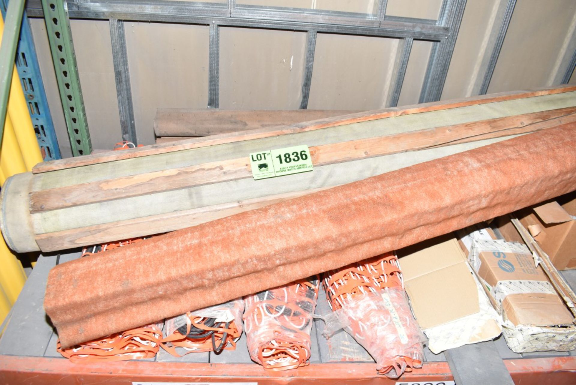 LOT/ CONTENTS OF SHELF - INLCUDING SNOW FENCE, HEAT RESISTANT MATERIAL [RIGGING FEE FOR LOT # - Image 2 of 4