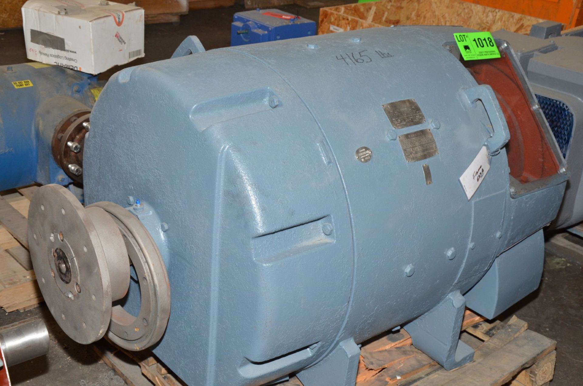 GE 250 HP 500V 1700 RPM ELECTRIC MOTOR (CI) [RIGGING FEE FOR LOT #1018 - $100 USD PLUS APPLICABLE - Image 2 of 3