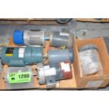 LOT/ (8) ELECTRIC MOTORS UNDER 10 HP [RIGGING FEE FOR LOT #1280 - $25 USD PLUS APPLICABLE TAXES]