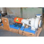 RUECK SUMMIT 6SM015 STAINLESS STEEL CENTRIFUGAL PUMP SIZE 8X6-15 WITH 60 HP ELECTRIC DRIVE MOTOR,