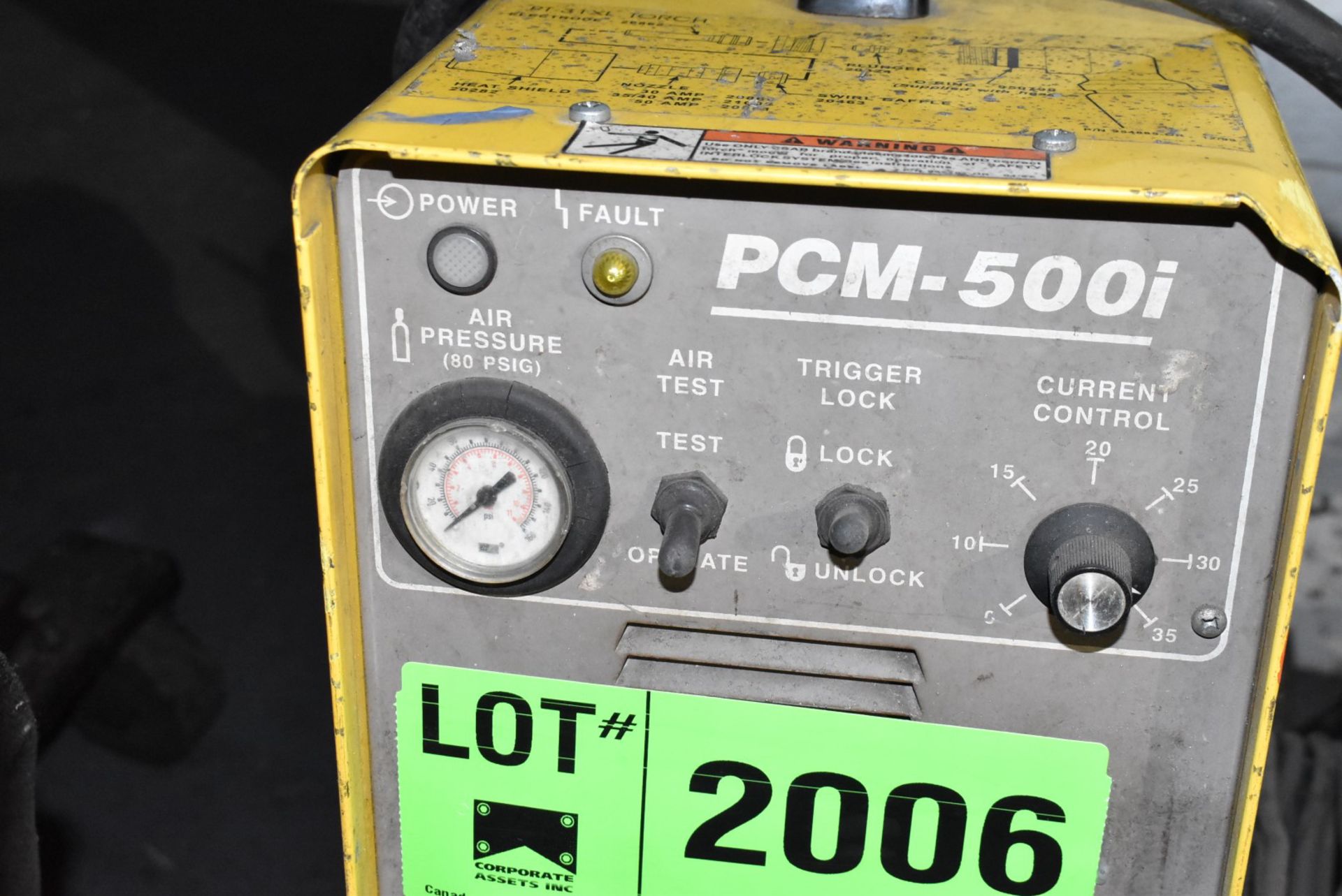 ESAB PCM-500I PORTABLE PLASMA CUTTERS WITH CABLES AND GUN, S/N N/A (CI) [RIGGING FEES FOR LOT # - Image 3 of 7