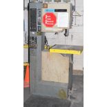 ROCKWELL MODEL 20 VERTICAL BAND SAW WITH 20" THROAT, 12" MAX WORKPIECE HEIGHT, 20"X24.5" MANUAL TILT