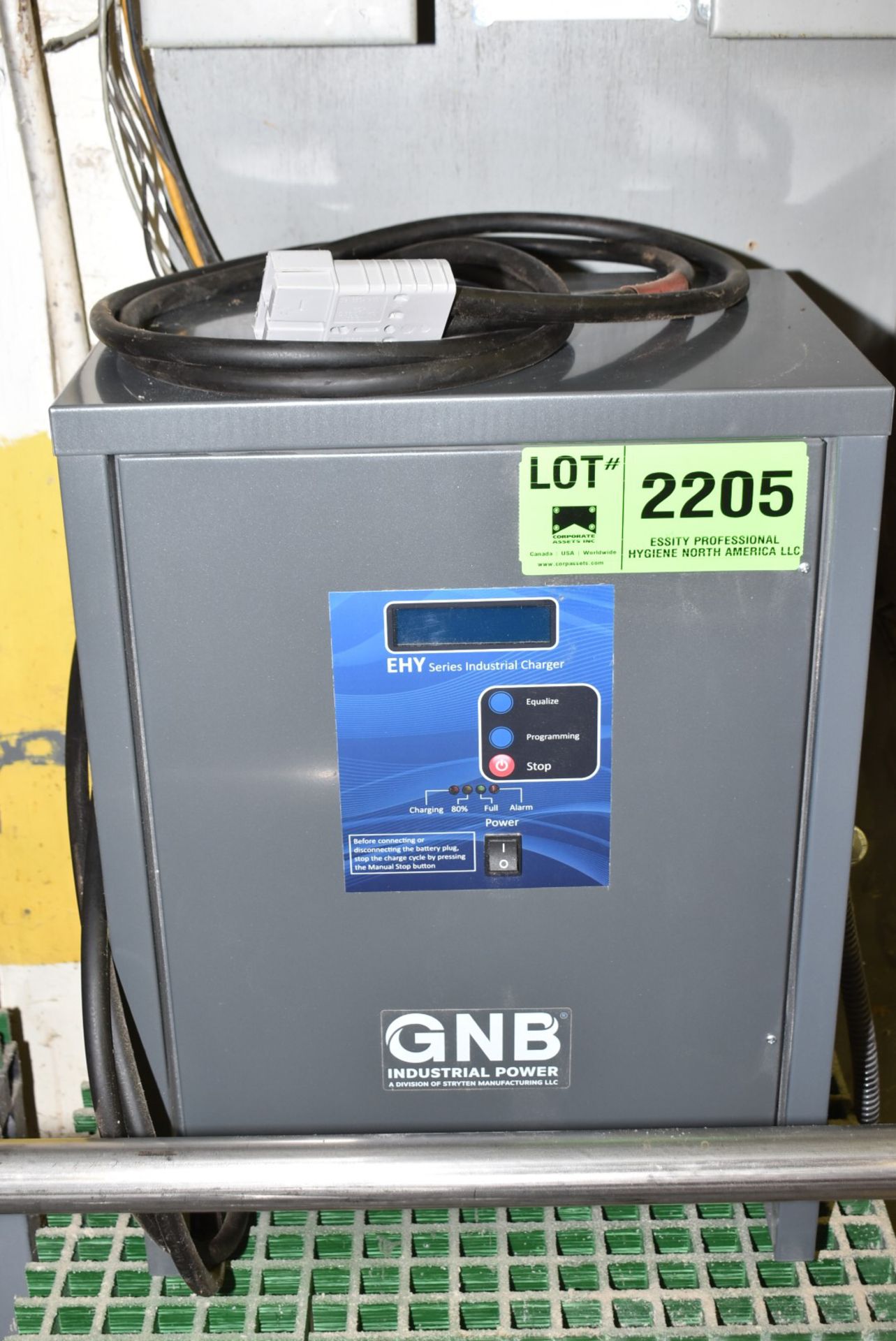 GNB (2022) EHY24M140 24V DIGITAL BATTERY CHARGER WITH 480V, 3 PH, 60 HZ, S/N: 493684 [RIGGING FEES