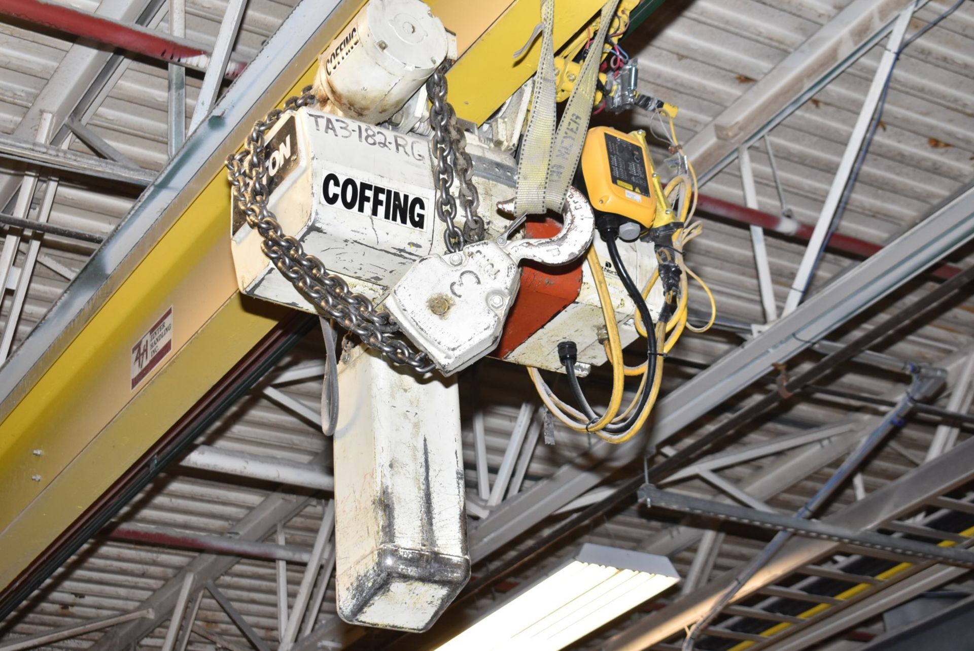 COFFING 3 TON ELECTRIC CHAIN HOIST (CI) [RIGGING FEES FOR LOT #2703 - $150 USD PLUS APPLICABLE - Image 2 of 4