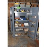 2 DOOR STORAGE CABINET WITH CONTENTS [RIGGING FEES FOR LOT #2083 - $200 USD PLUS APPLICABLE TAXES]