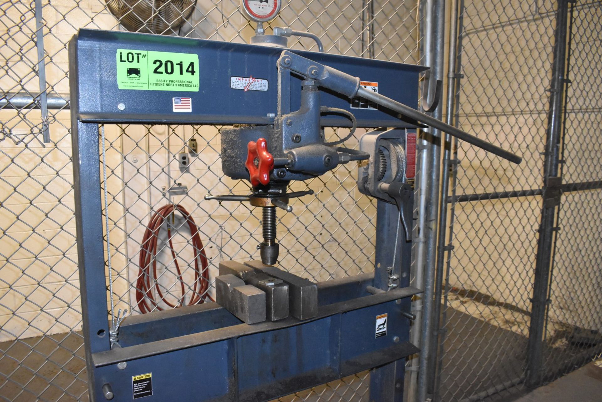 DAKE 25-H 25 TON HYDRAULIC H-FRAME SHOP PRESS, S/N 1134678 (CI) [RIGGING FEES FOR LOT #2014 - $100 - Image 2 of 6