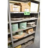 LOT/ CONTENTS OF SHELF - INCLUDING BRAKE BUSHINGS, VOITH PAPER PUMP LINERS, CONVEYOR BELTING, 65X136