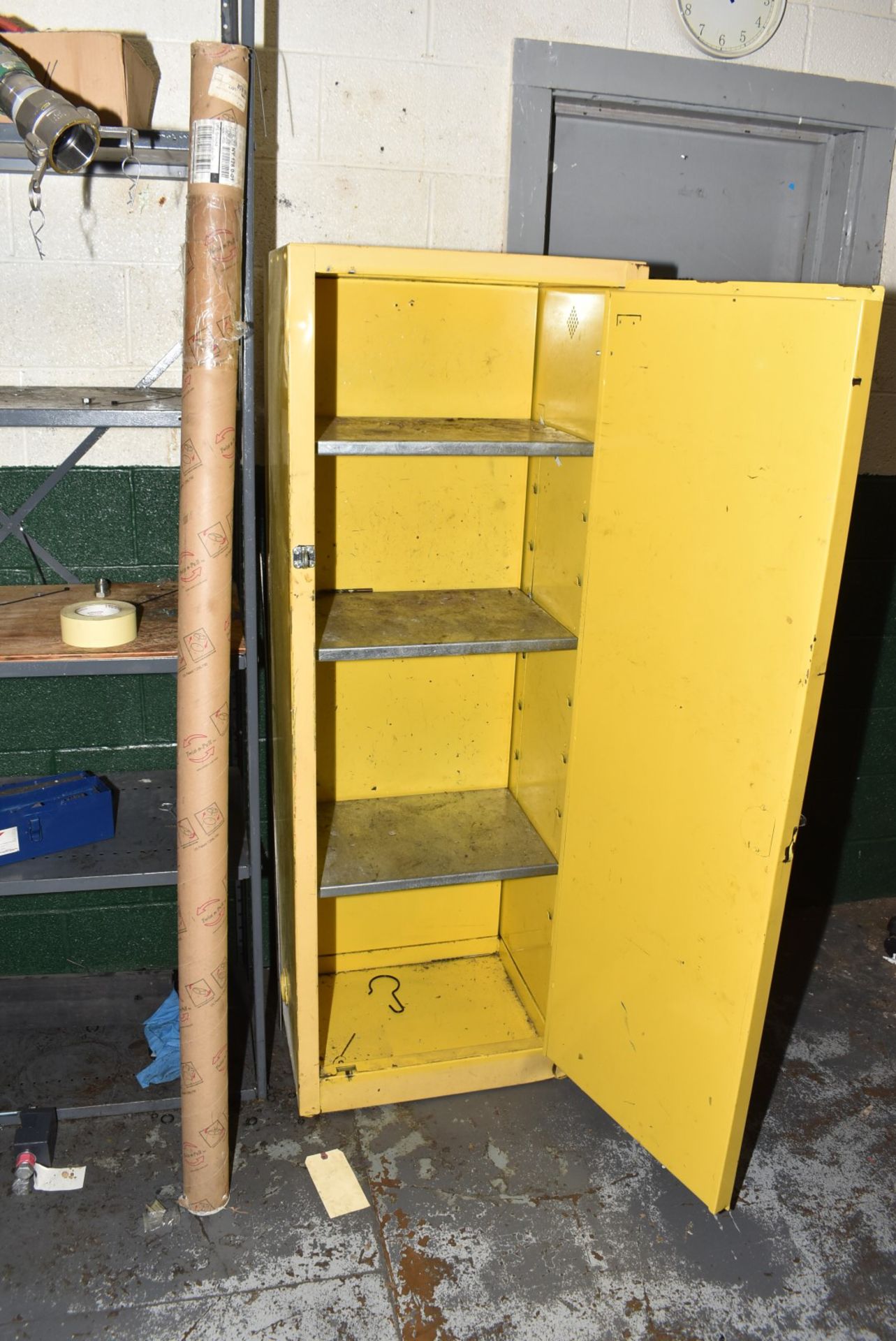 EAGLE SINGLE DOOR FLAMMABLE STORAGE CABINET [RIGGING FEES FOR LOT #2089 - $50 USD PLUS APPLICABLE - Image 2 of 2