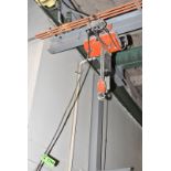 CM 2 TON CAPACITY ELECTRIC CHAIN HOIST WITH POWERED TROLLEY [RIGGING FEES FOR LOT #2704 - $150 USD