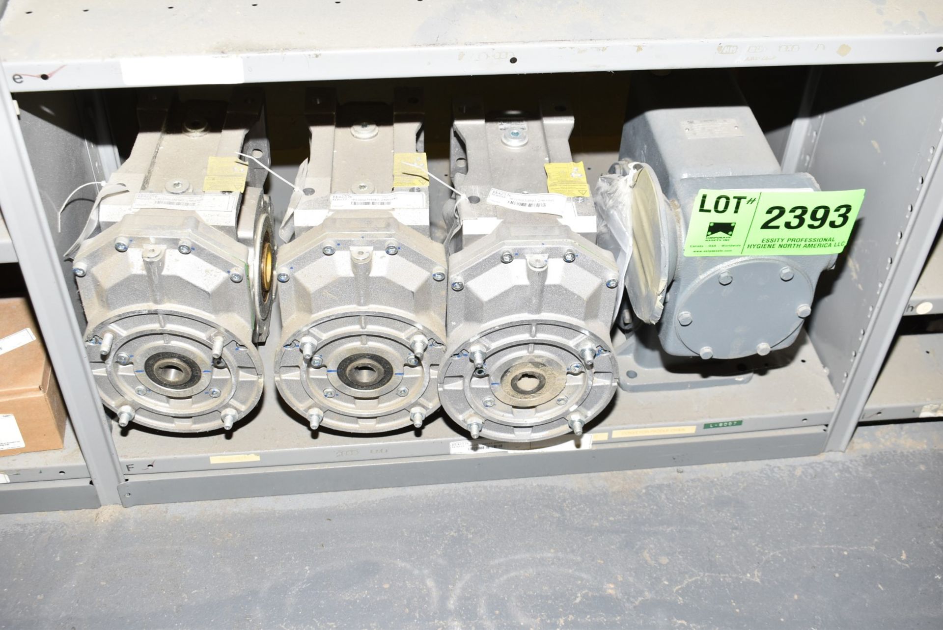 LOT/ CONTENTS OF SHELF - (4) GEAR REDUCERS [RIGGING FEES FOR LOT #2393 - $TBD USD PLUS APPLICABLE