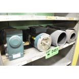LOT/ CONTENTS OF SHELF - SPARE MOTOR, GEARBOX & CONVEYOR BELTING [RIGGING FEES FOR LOT #2451 - $