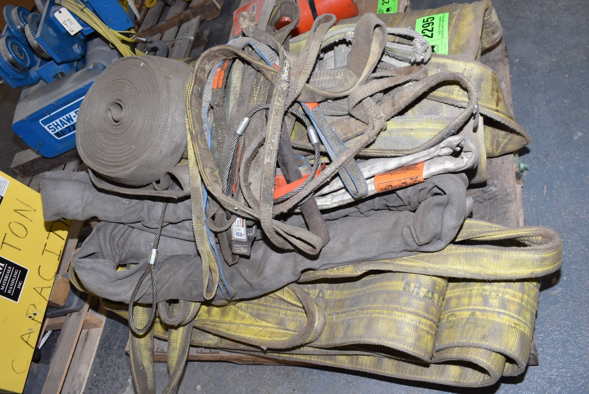 LOT/ SKID WITH LIFTING STRAPS & SLINGS [RIGGING FEES FOR LOT #2295 - $50 USD PLUS APPLICABLE TAXES] - Image 2 of 4