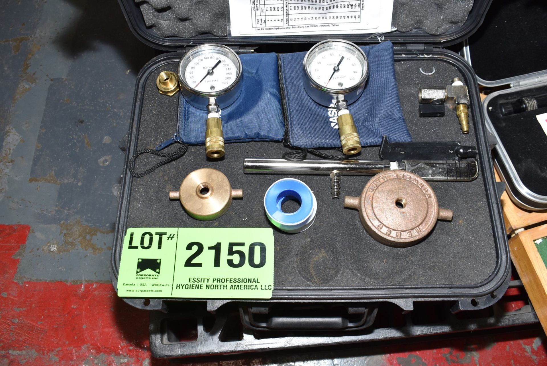 ASHCROFT PRESSURE TESTING GAUGE KIT, S/N N/A